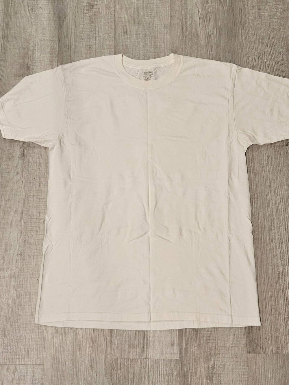 Men’s White Blank Tee 100% Cotton